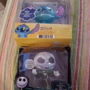 Disney Stitch and Jack Skellington Collectible Set - Blue and Black
